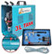 AMUR Profi-AirBrush Kompressor Universal II-C mit Start/Stop-Automatik, mit Schutzgehäuse + UNIVERSAL-AIRBRUSH-PISTOLE DOUBLE-ACTION inkl. 3 Düsen + Nadeln + Fliesbecher + Glas und Druckluftschlauch