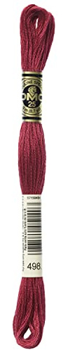 DMC 6-Strand Embroidery Cotton Floss, Dark Christmas Red