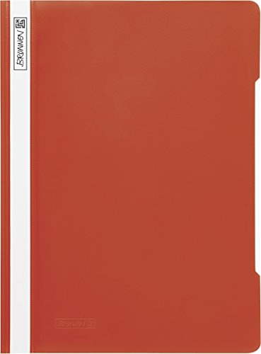 Brunnen 102010920 Schnellhefter (A4, aus PP, glasklares Deckblatt) rot