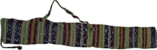 NA Didgeridoo-Tasche aus Ikat-Stoff (150/160 cm, Baumwolle, Ikat-Muster, für D-Moll Didgeridoo)