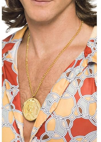 Gold Metal Medallion On Chain