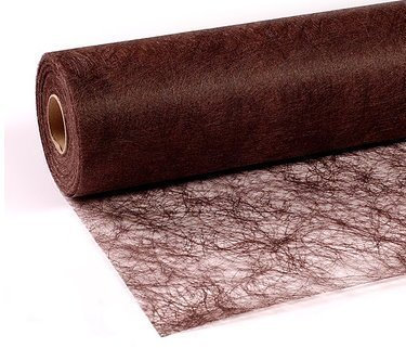 25 m x 30 cm Sizoflor® Vlies Original Tischband Tischläufer Schokobraun braun Dunkelbraun für Hochzeit, Weihnachten