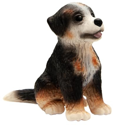 Bullyland 65437 - Spielfigur Berner Sennenhund Welpe Joy, ca. 4 cm große Tierfigur, detailgetreu, PVC-frei, ideal als kleines Geschenk für Kinder ab 3 Jahren, Braun, Schwarz, Weiß