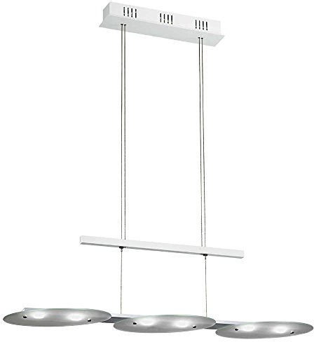 28,8 Watt LED Pendel Hänge Leuchte Esszimmer Aluminium Glas verstellbar Eglo 91078 Felitto