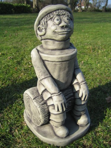 neilsstonecraft Ben - flower pot man stone garden ornament