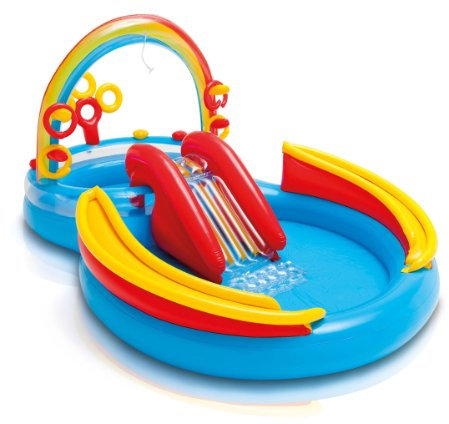 INTEX Inflatable Kids Rainbow Ring Water Play Center 57453EP by Intex
