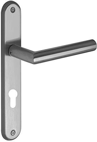 Metro Türdrücker Türklinke Türgriff Edelstahl Langschild Profilzylinder