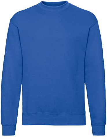 Fruit of the Loom Herren Set In Sweat Sweatshirt, Blau (Königsblau), Small