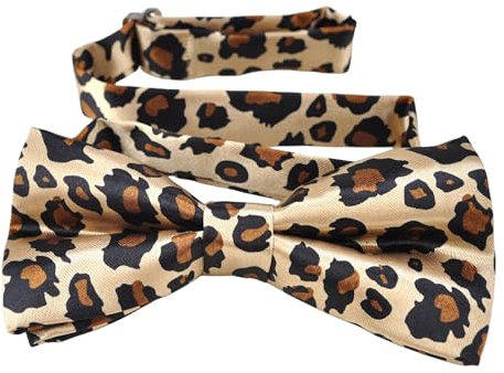 TopTie Fliege im Leoparden Muster Unisex Verstellbare Bow Tie