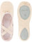 tanzmuster Ballettschuhe Mädchen - Charlie - Geteilte Ledersohle - Sandfarben Größe 32- Ballettschläppchen für Kinder - rosa beige Tanzschuhe fürs Ballett