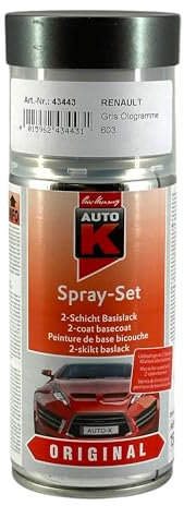 603 GRIS OLOGRAMME MET (Bombe Peinture 150 ml) - bombe aerosol retouche peinture carrosserie auto RENAULT (Bombe reference couleur constructeur 150 ou 400 ml)