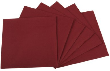 Funny Zelltuchservietten | 33 x 33 cm, 1/4 Falz, 3-lagig, bordeaux|4er Pack (4 x 250 Stück)