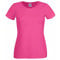 Fruit of the Loom - Ss129m - T-Shirt - - - - Manches Courtes - Femme - Rose - Rose fuchsia - S (Taille fabricant: 10)