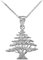 Silver Zeder des Libanon-Anhänger Halskette (Kommt mit Eine 45 cm Kette)
