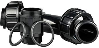 Swimming Pool & Spa Lacron Filter Multiport Valve Elbow Kit Black