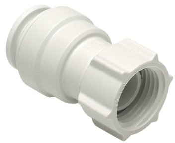 John Guest Speedfit PSE3201W 15 mm x 1/2 inch BSP Female Coupler - Tap Connector (Bag of 10)