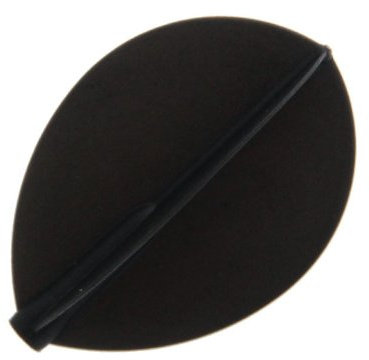 Cosmo Darts 6 Pack Fit Flight - Pear Dart Flight (Black)