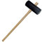 15lb Heavy Duty Paving Maul - Rubber Head Mallet/Hammer, Hardwood Shaft - Patio, Concrete, Flagstone, Brick, Installation, Tool - Loops
