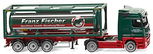 Wiking H0 Tankcontainersattelzug, LKW, Trailer, Kinderspielzeug, Militär, Modellbau-Enthusiasten, Sammler, Unisex, 36+
