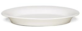 Kähler Ovaler Teller 18x13 cm Ursula Mix & Match Handarbeit klassisch, weiss