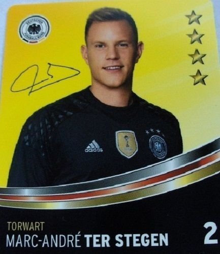 Rewe DFB Sammelkarten EM 2016 Auswahl aus allen 36 und Sammelalbum oder alles komplett (Nr 2 Marc-André Ter Stegen)