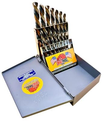 Drill Hog Left Handed Drill Bit Set Screw Extractor EZ-OUT Lifetime Warranty by Drill Hog