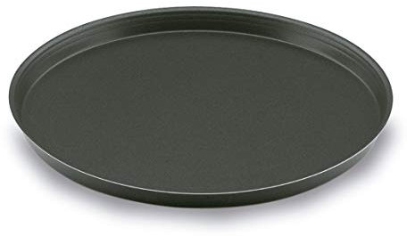 LACOR - 68824 - Molde pizza horno, Antiadherente, se desmolda fácilmente, apto para lavavajillas, Aluminio, 24cm, Negro, Eco, Libre de PFOA