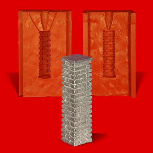 Zinngießform Säule Stehle Pfeiler, ca. 70g Reinzinn