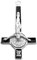 Germanenschmuck Petruskreuz | Petrus Cross (Kettenanhänger in Silber,mit 925 Sterling versilbert) | Umgedrehtes Kreuz,Antichrist