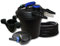 SunSun Komplettset: CPF-180 Teichdruckfilter bis 6000 L mit 11 Watt UV-C Teichklärer, CTF-2800 SuperECO Teichpumpe 3000l/h 10W, 25m Teichschlauch 25 mm (1), SK-40 Skimmer mit Pumpe 3000l/h 60W