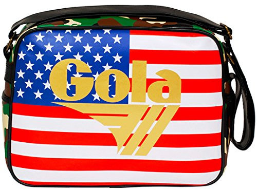 Tasche GOLA REDFORD Camo USA Gold Logo CUB969, rot