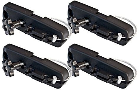 AFISEL Roof Box Mounting Kit for Car Roof Bars Up to 90 mm
