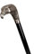 Stock-Fachmann® Flanierstock mit Adlergriff Holzstock Griff verchromt Gehstock Gehhilfe