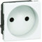 Legrand - Prise de courant sans terre Mosaic - Blanc - 2 modules
