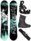 Airtracks Herren Snowboard Set - Under Flat Zero Rocker Snowboard Wide 165 - Softbindung Master - Softboots Master QL 47 - SB Bag