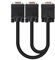 Nanocable 10.15.2000 - Cavo Splitter SVGA per Segnale in Uscita duplicato, HDB15/M-2xHDB15/H, Nero, 45 cm
