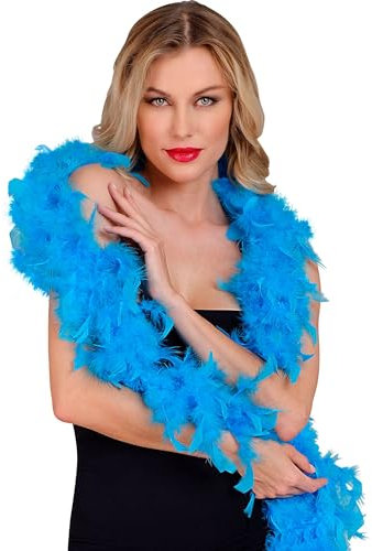 W WIDMANN MILANO Party Fashion - Federboa, Länge circa 180 cm, Feder-Schal, Accessoire, Kostüm, Karneval, Halloween