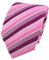 TigerTie Designer Krawatte in rosa pink magenta fuchsia weiß gestreift