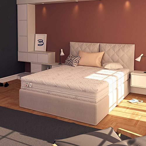 Baldiflex Matratze 700 Sprungfedern, Kissen/Die Seifenschale Silver Safe, 165 x 200 cm