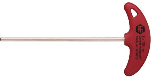 HAFU 220-220-02 Sechskant Stiftschlüssel mit T-Griff 2 mm, Länge 200 mm, mm, 200