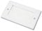 electrosmart White Double Gang Brushplate with White Brushes/Brush Strip Wallplate/Wall Plate/Faceplate Cable Tidy for Wall Mounted Plasma TV etc
