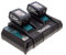 Makita 00031 DC18RD 18 V Twin Charger with 3.0 A Batteries