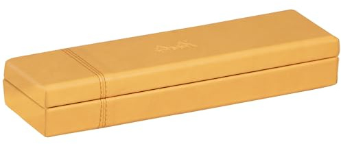 Rhodia 118870C Stiftetui italienischem Kunstleder 21x5,5x3cm Orange