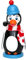 Dekohelden24 Trendige Moderne Holz-Räucherfigur Pinguin, ca. 14 cm