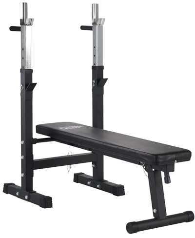 Mirafit Adjustable Folding Weight Bench with Dip Station