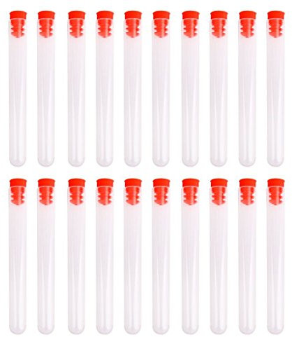 LEORX Reagenzgläser für Test 60 x 12 mm Einweg Nicht graduierte Kunststoff tubi-20pz