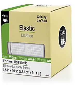 Dritz 9480W Vlies-Gummiband, Weiß, 38 mm x 9 m