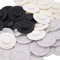 CD Clips zum Kleben | CD-Klebepunkte zum Befestigen von CD, DVD, Blu-ray in Mappen, Ordnern etc. | Farbe & Menge wählbar | Schwarz, 100 Stück