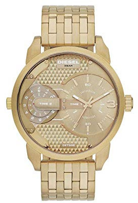 DIESEL Herren Analog Quarz Uhr mit Edelstahl Armband DZ7306