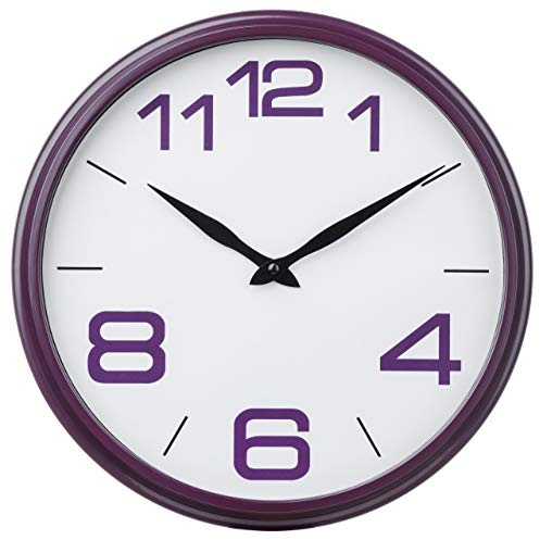Premier Housewares Wall Clock - Purple